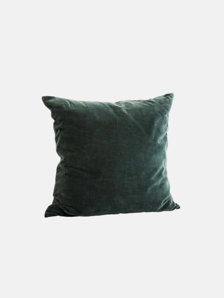 Velvet cushion cover Forest Green