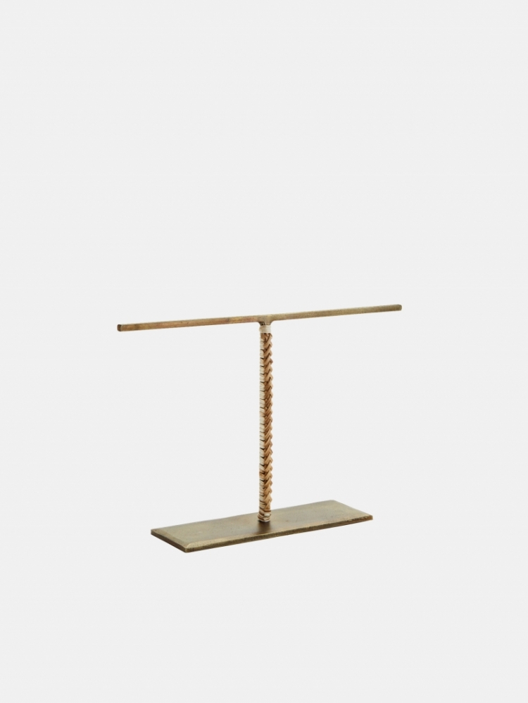 Hand forged jewellery stand ANT BRASS