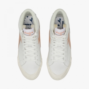 Melody Mid Leather Dirty WHITE/PEACH PAR