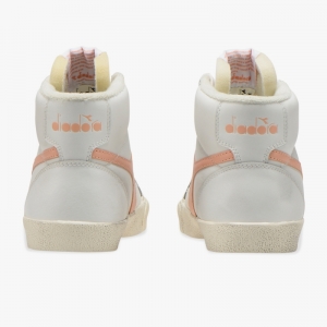 Melody Mid Leather Dirty WHITE/PEACH PAR