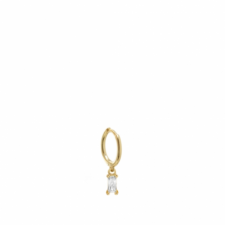 JEANNE HANGING BAGUETTE CLEAR GOLD