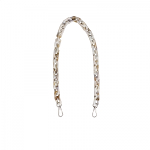SQUARED CHAIN HANDLE MILKY WHITE