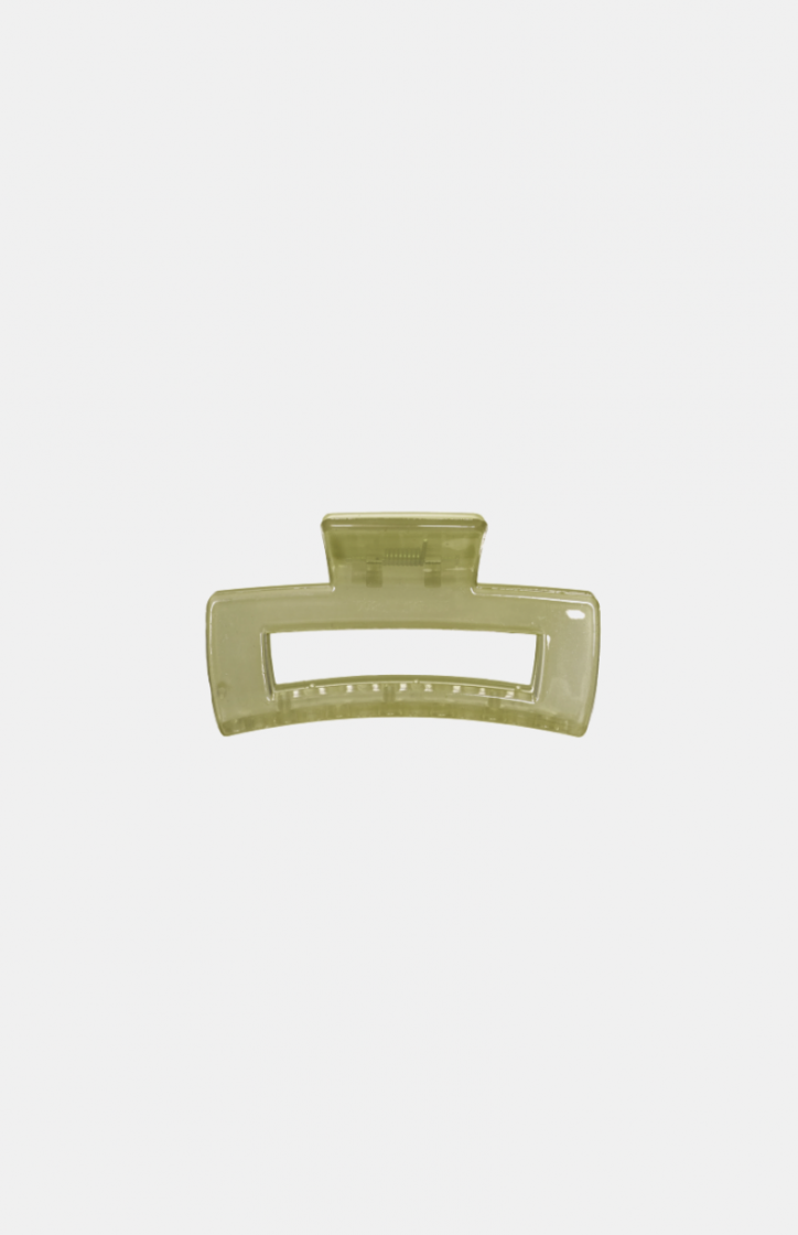 HAIR CLIP M RECTANGLE OLIVE