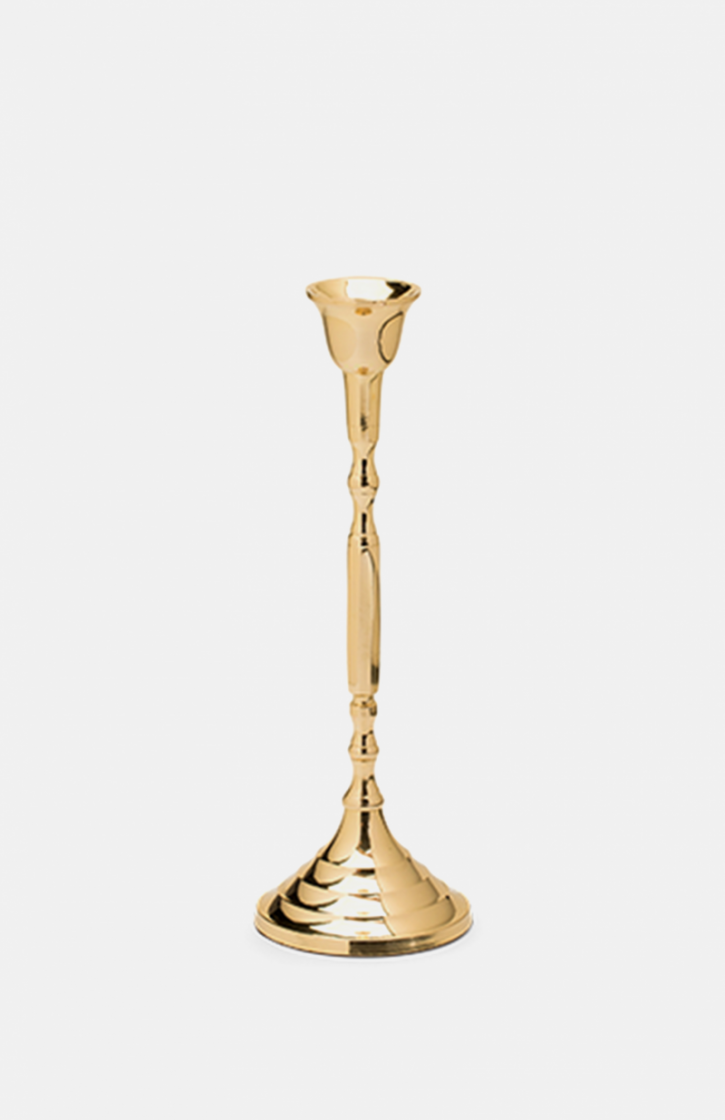 TALL CANDLE HOLDER GOLD