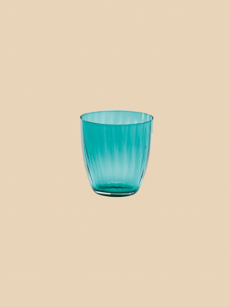 JAZZY GREEN WATER GLASS GREEN