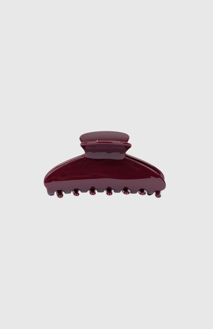 HAIR CLIP CLAW M BURGUNDY