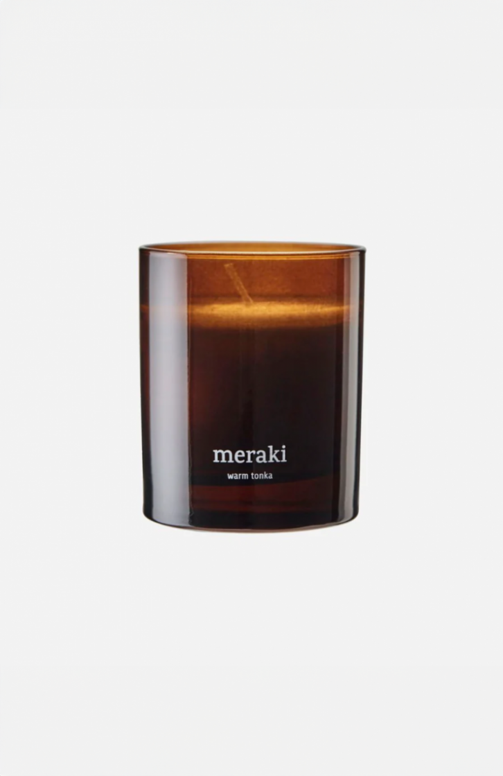 SCENTED CANDLE WARM TONKA BROWN