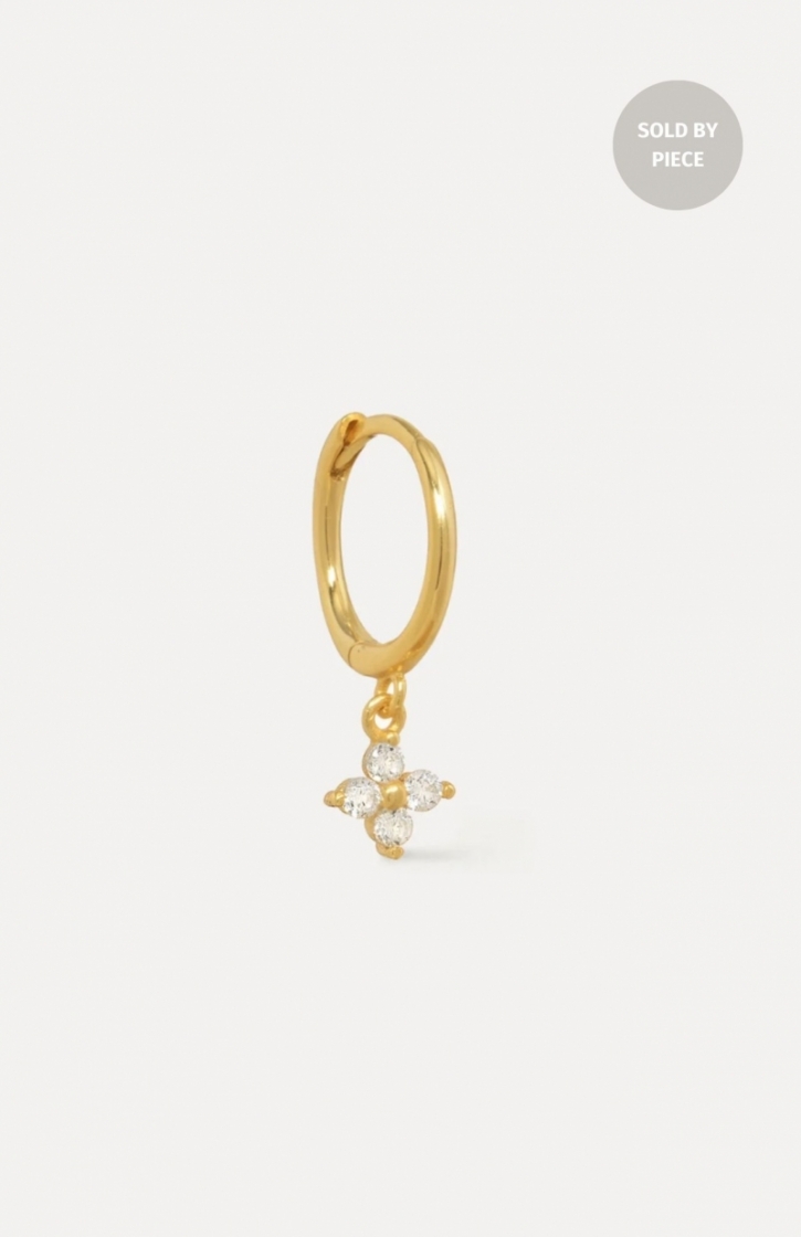 JEANNE FLOWER STRASS GOLD