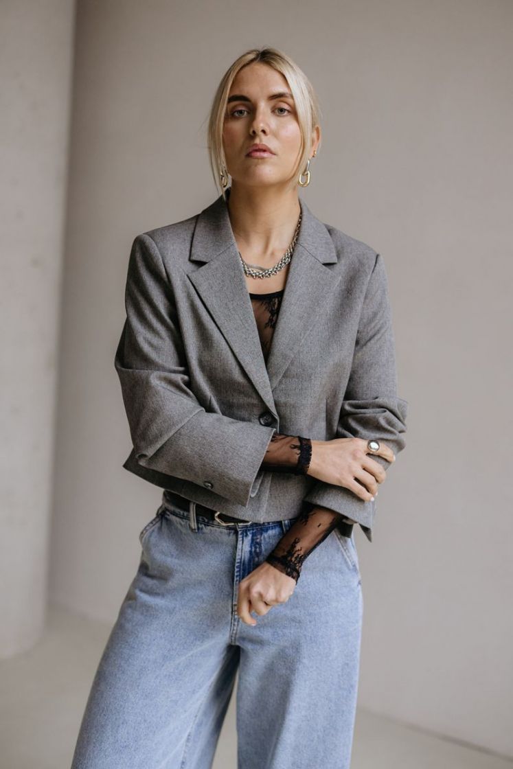 SLLILU CORINNE GREY MELANGE