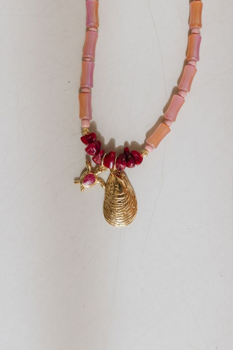 LEONIE PINK BURGUNDY