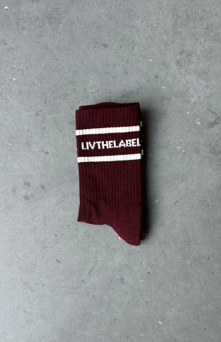 LIVTHELABEL BURGUNDY ECRU