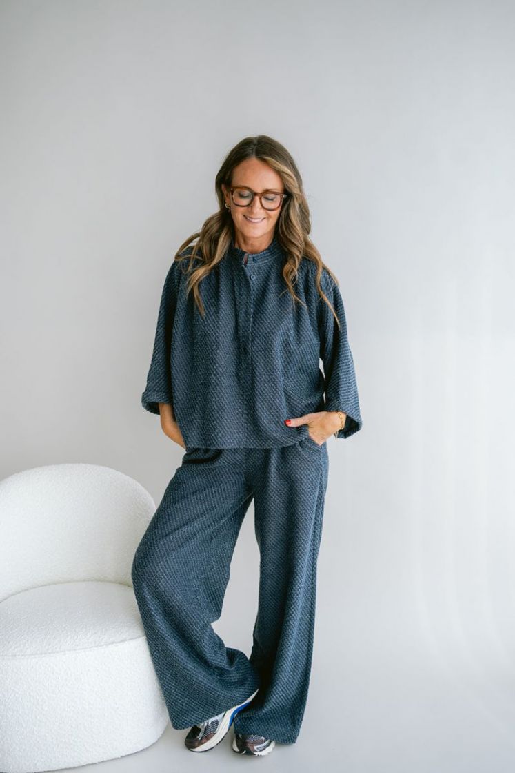 SAM NAVY TWEED
