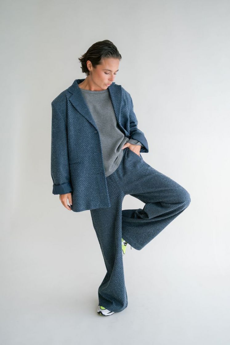 SAM NAVY TWEED