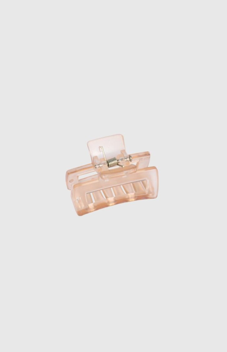 HAIR CLIP RECTANGLE XS LIGHT BROWN