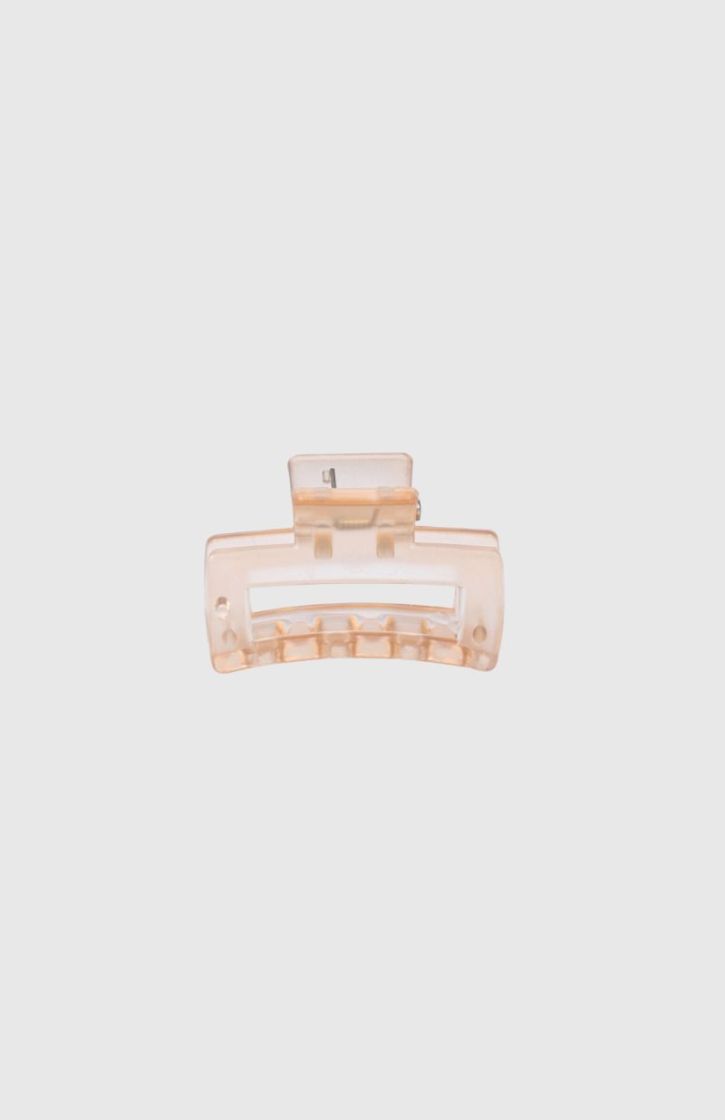 HAIR CLIP RECTANGLE XS LIGHT BROWN