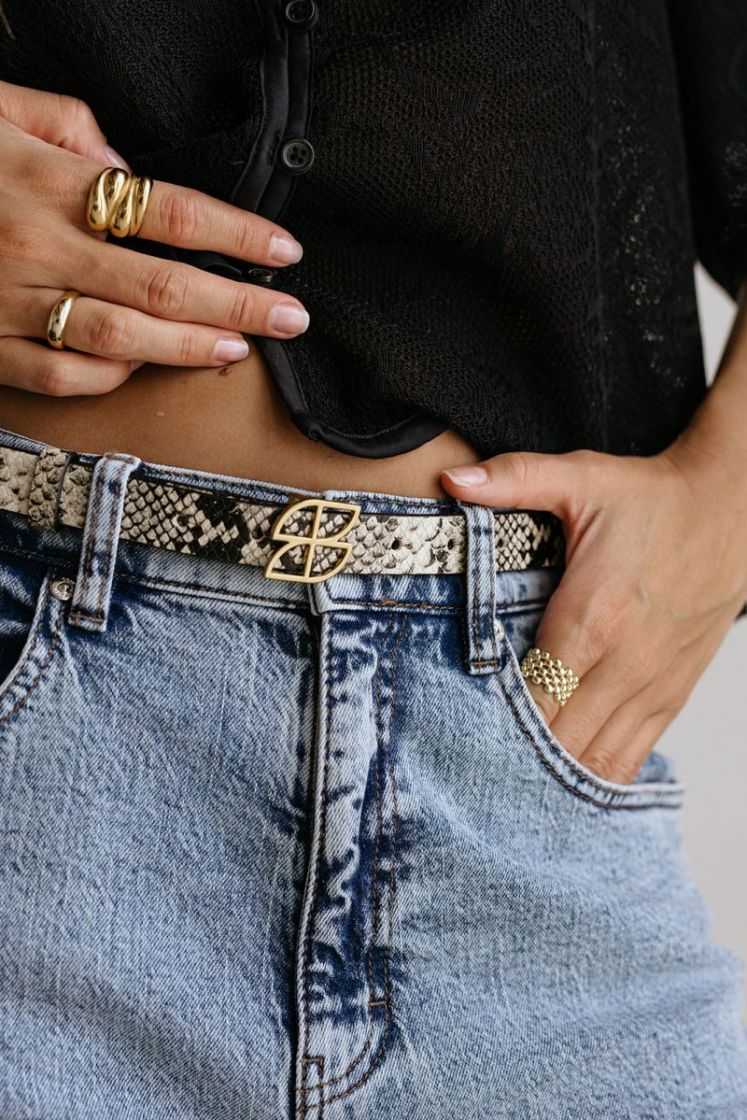 BUCKLE SNAKE PRINT