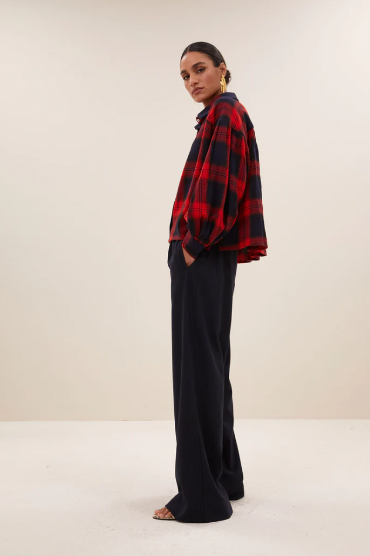 SARAH SHORT POPPY CHECK
