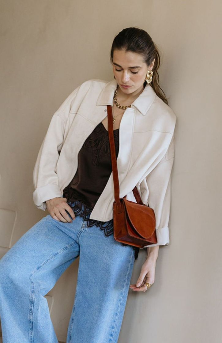 MICRO BRIEFCASE CHESTNUT STONE