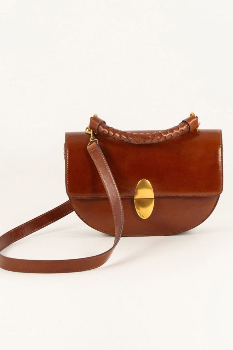 ROUND TESORO COGNAC LEATHER