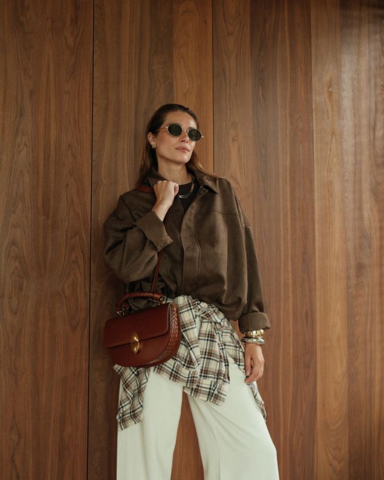 ROUND TESORO COGNAC LEATHER