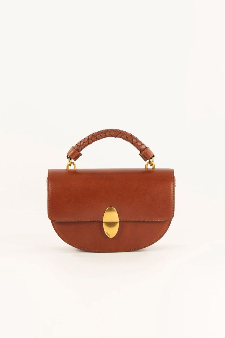 ROUND TESORO COGNAC LEATHER