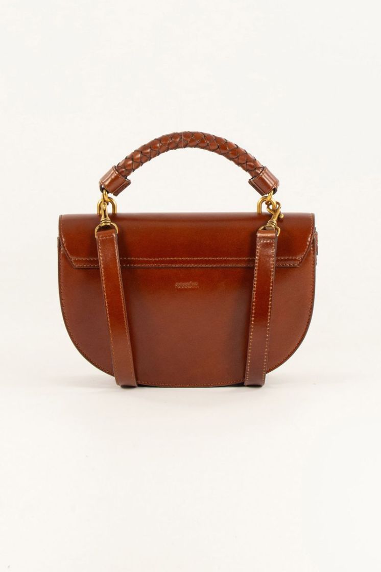 ROUND TESORO COGNAC LEATHER