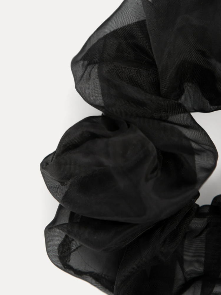 LARGE SCRUNCHIE ORGANZA BLACK