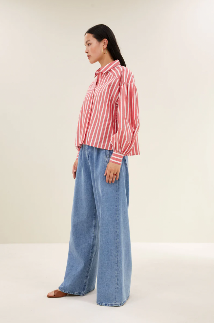 SARAH SHORT STRIPE RED STRIPE