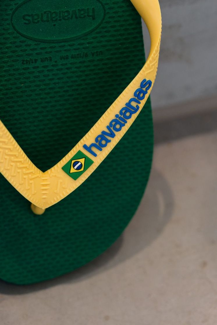 HAVAIANA BRASIL LOGO GREEN/YELLOW
