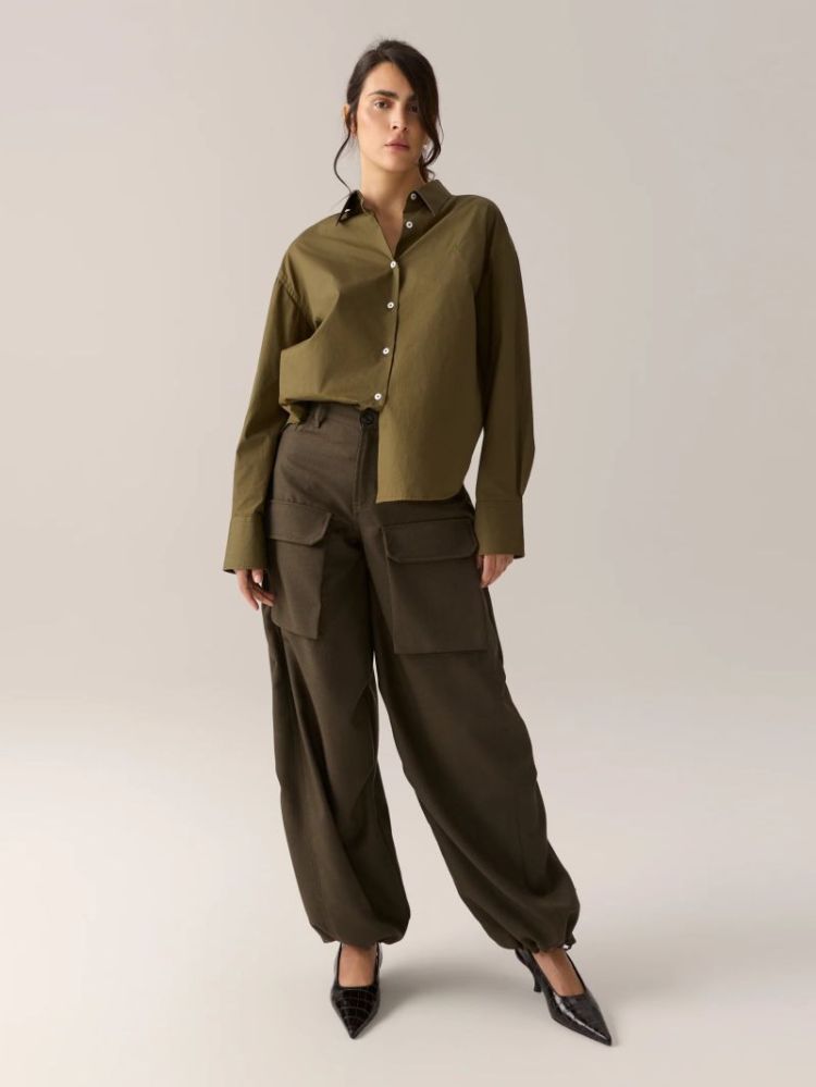 CARYN POPLIN KHAKI