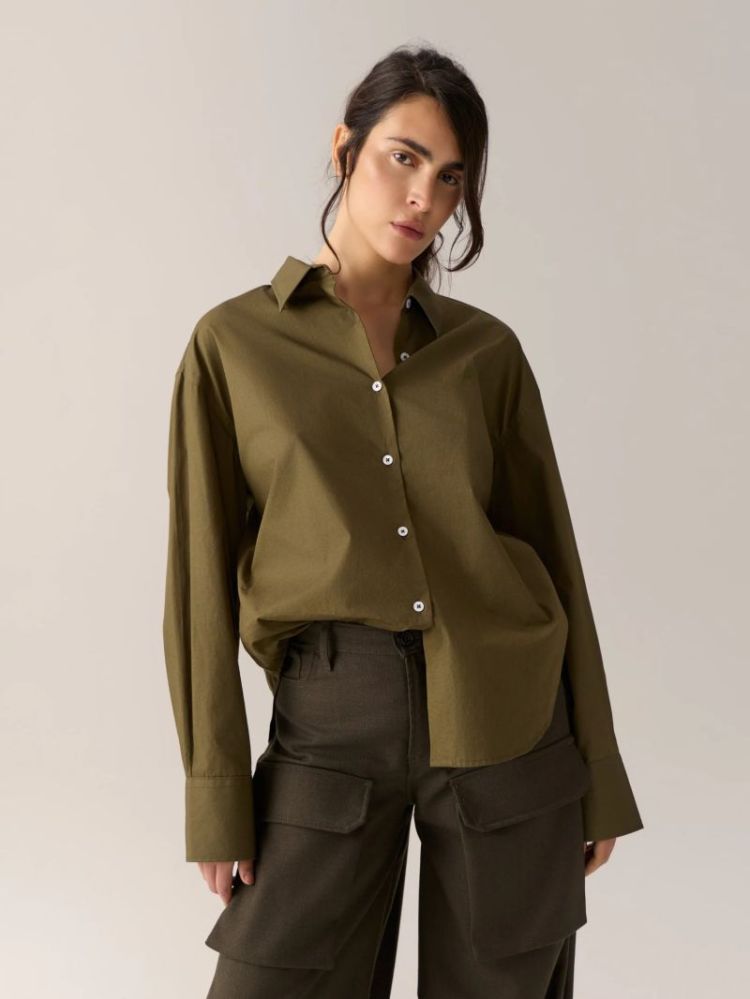 CARYN POPLIN KHAKI