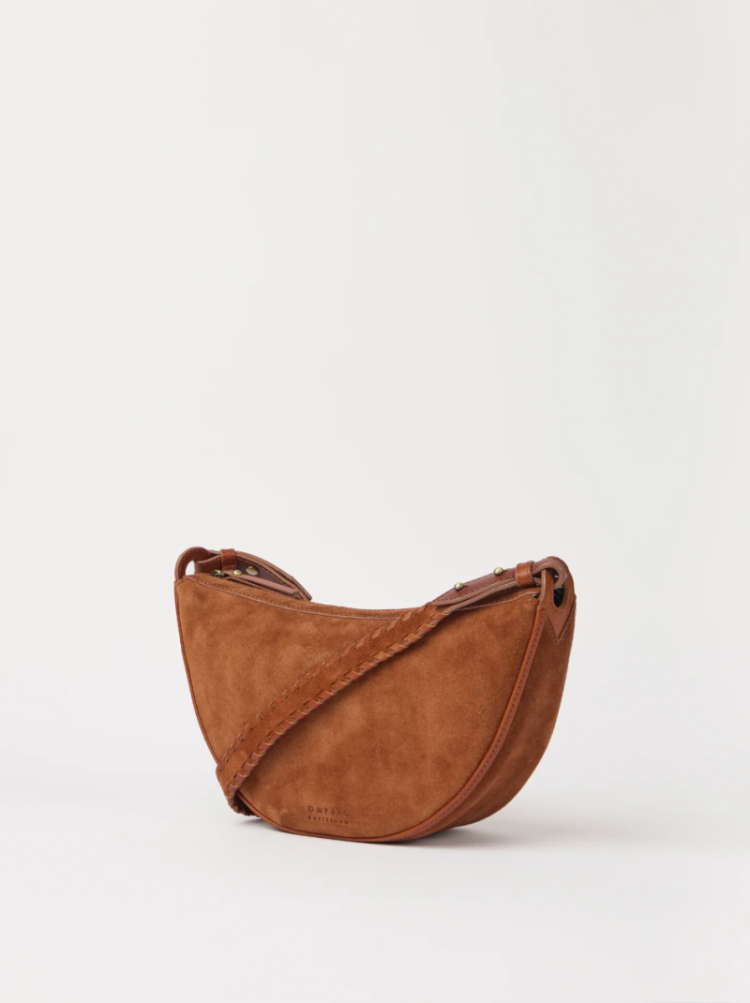 LEO CROSSBODY COGNAC SUEDE CL