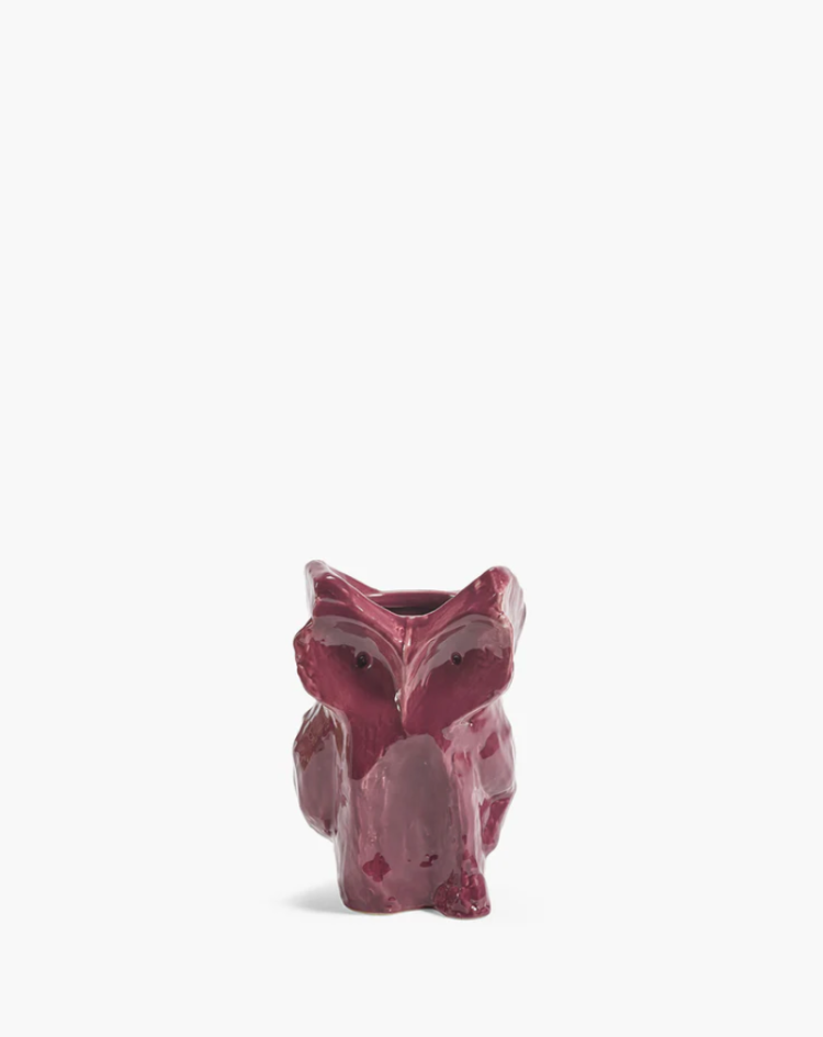 MARNI AFTERMIDNIGHT OWLVASE XS AUBERGINE