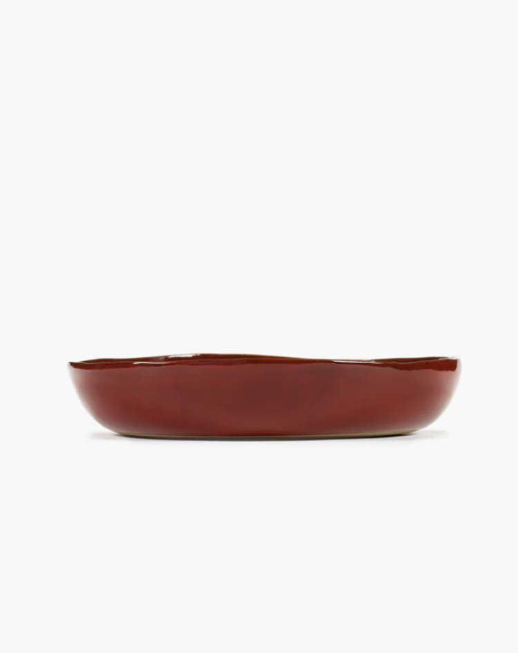 LA MERE SERVING BOWL L  VENETIAN RED