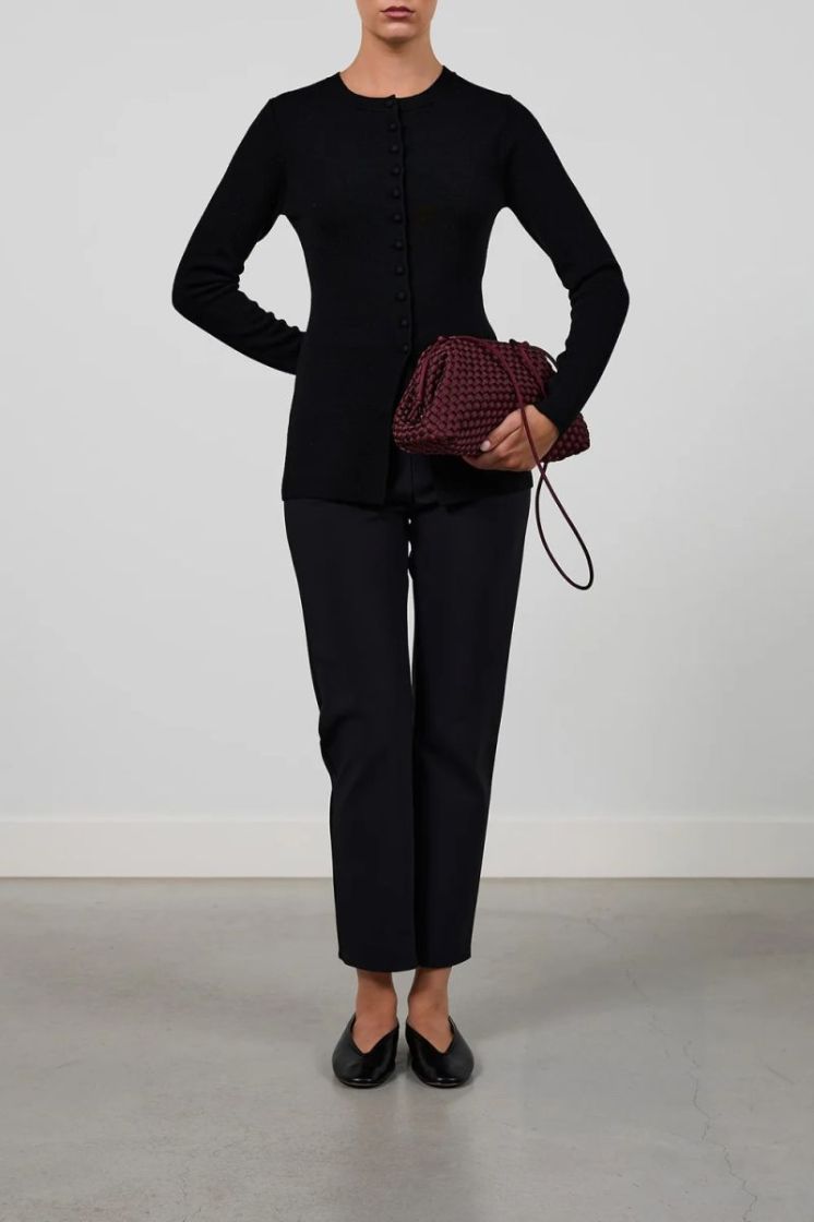 POUCH INKBERRY SATIN