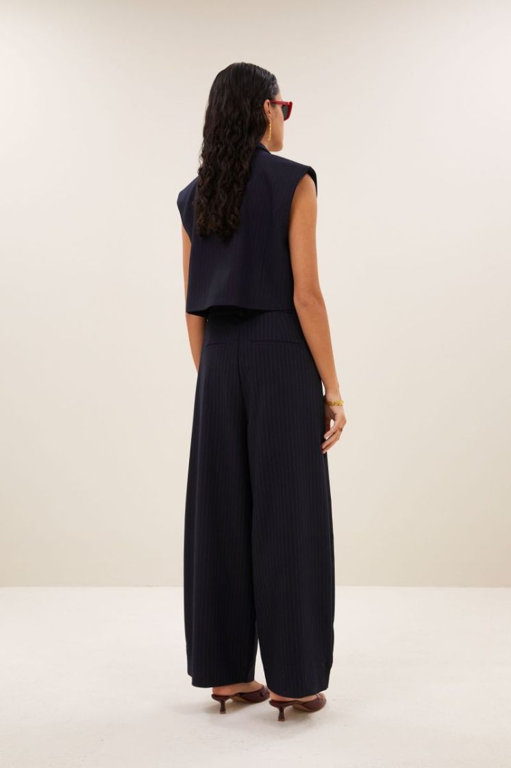FRIDA PINSTRIPE MIDNIGHT