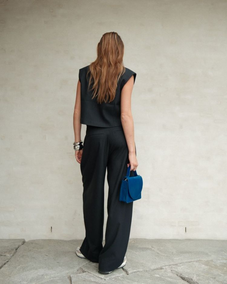 FRIDA PINSTRIPE MIDNIGHT