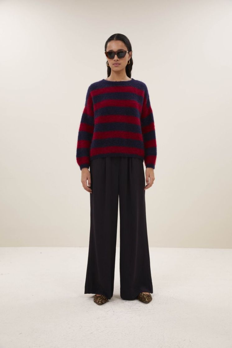 GIGI WINE STRIPE