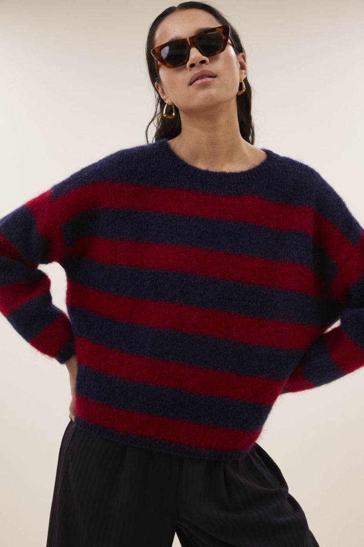 GIGI WINE STRIPE