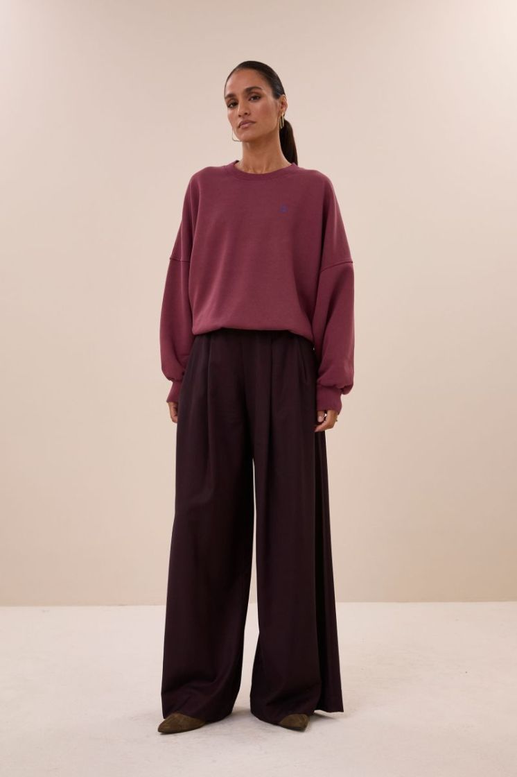 MALYN LOGO BURGUNDY CRUSH