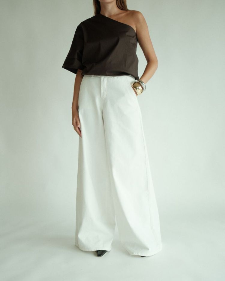 STEVIE DENIM PANTS WHITE