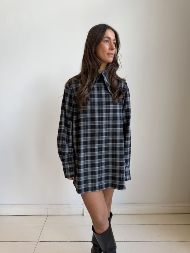 BABETTE GREY CHECKED
