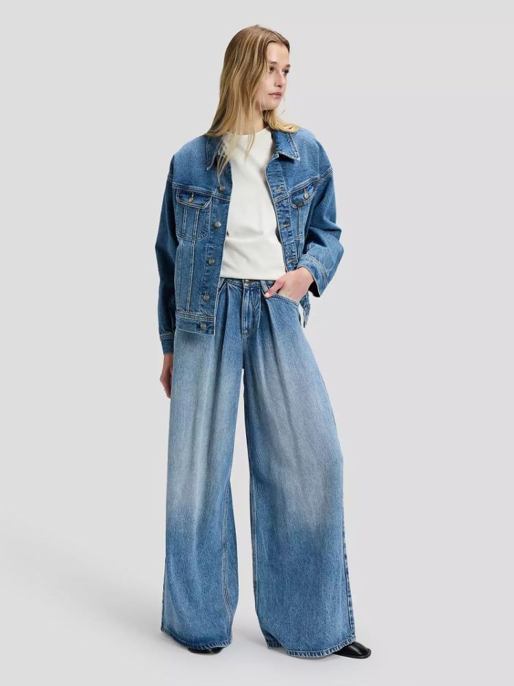 PLEATED JEAN  PREPPY BLUE