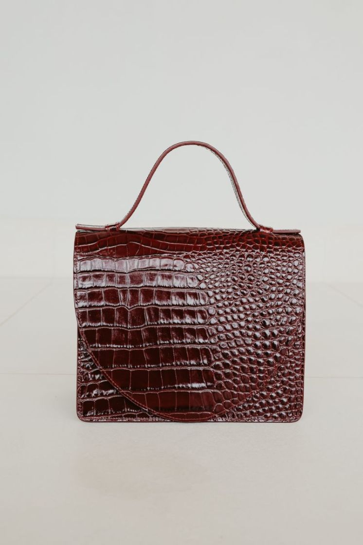 MINI BRIEFCASE WINE CROCO