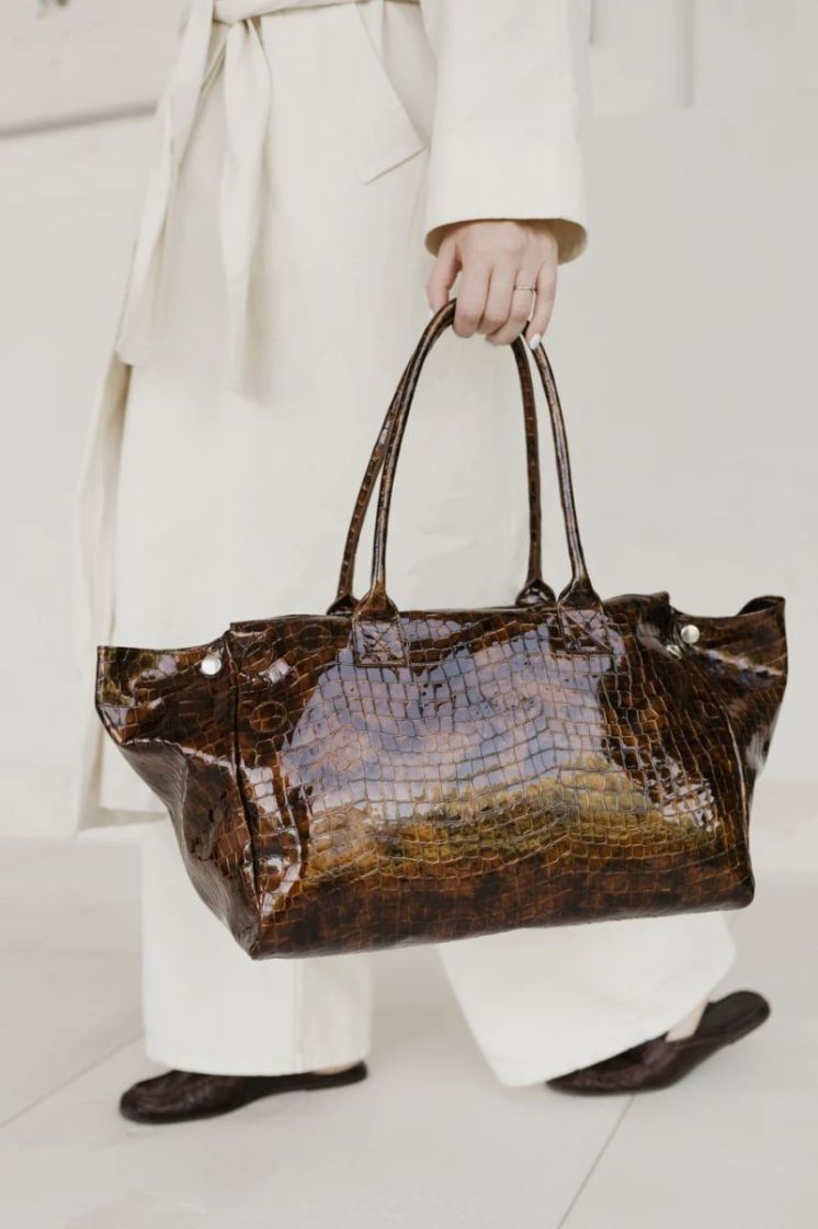 GROCERY BAG CHOCOLATE NACRE