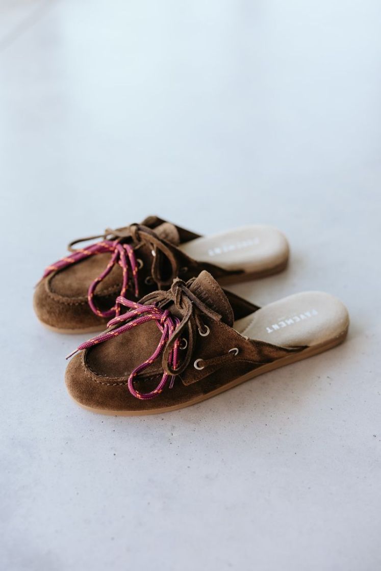 PAYASMA LACE  BROWN SUEDE