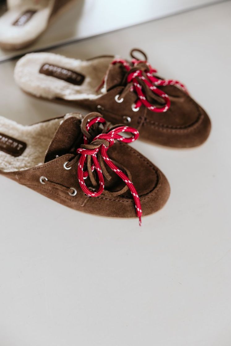 PAYASMA LACE FUR BROWN SUEDE