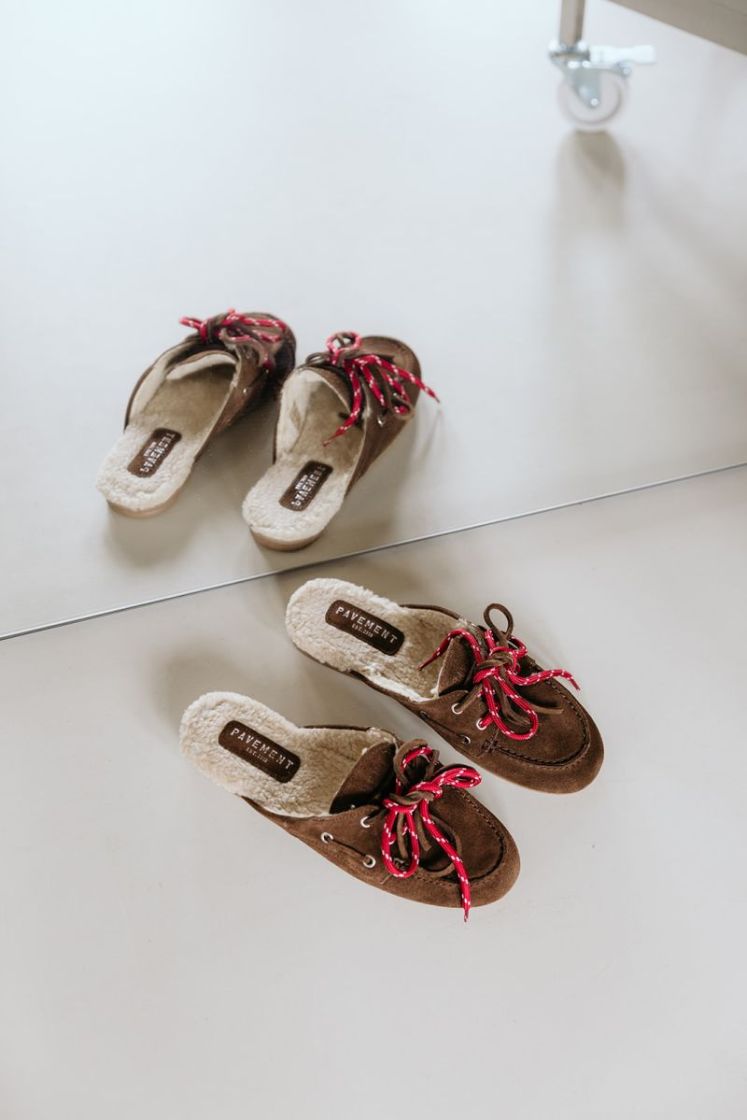 PAYASMA LACE FUR BROWN SUEDE