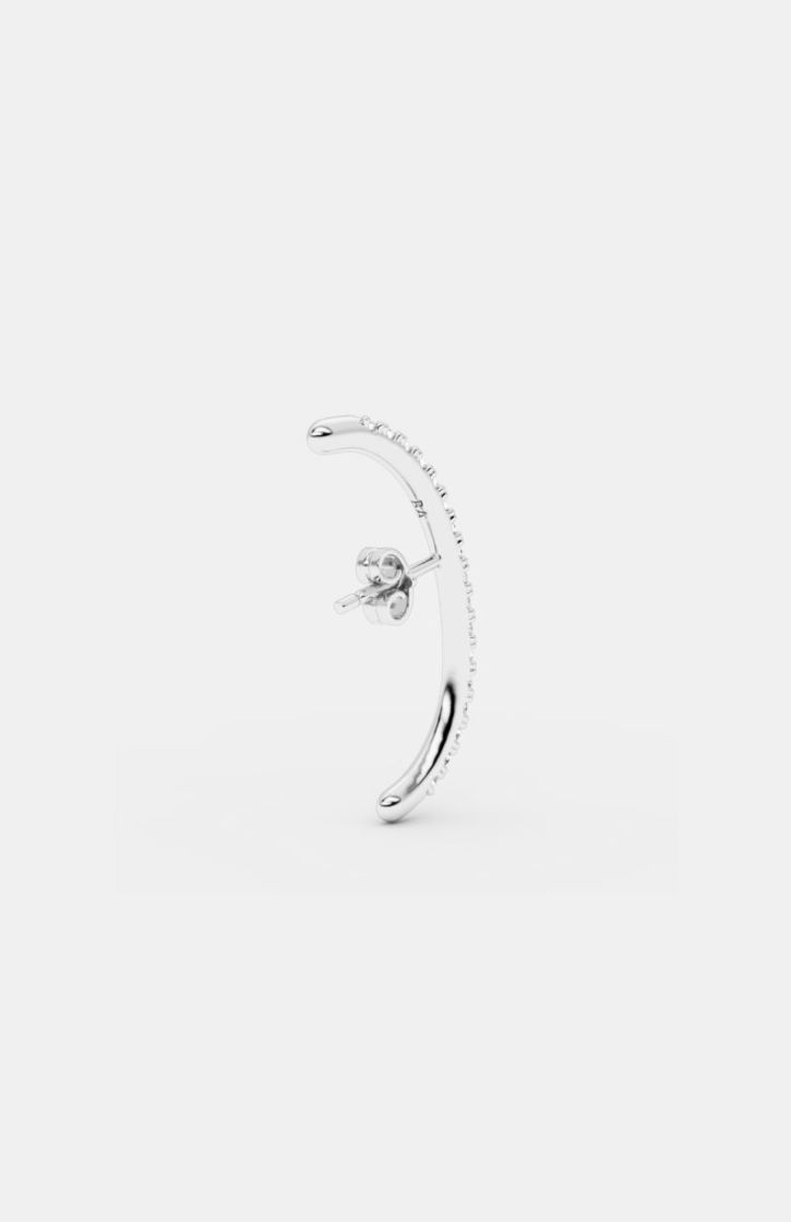 LONG DIAMOND HUG SILVER