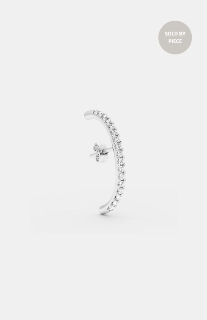LONG DIAMOND HUG SILVER